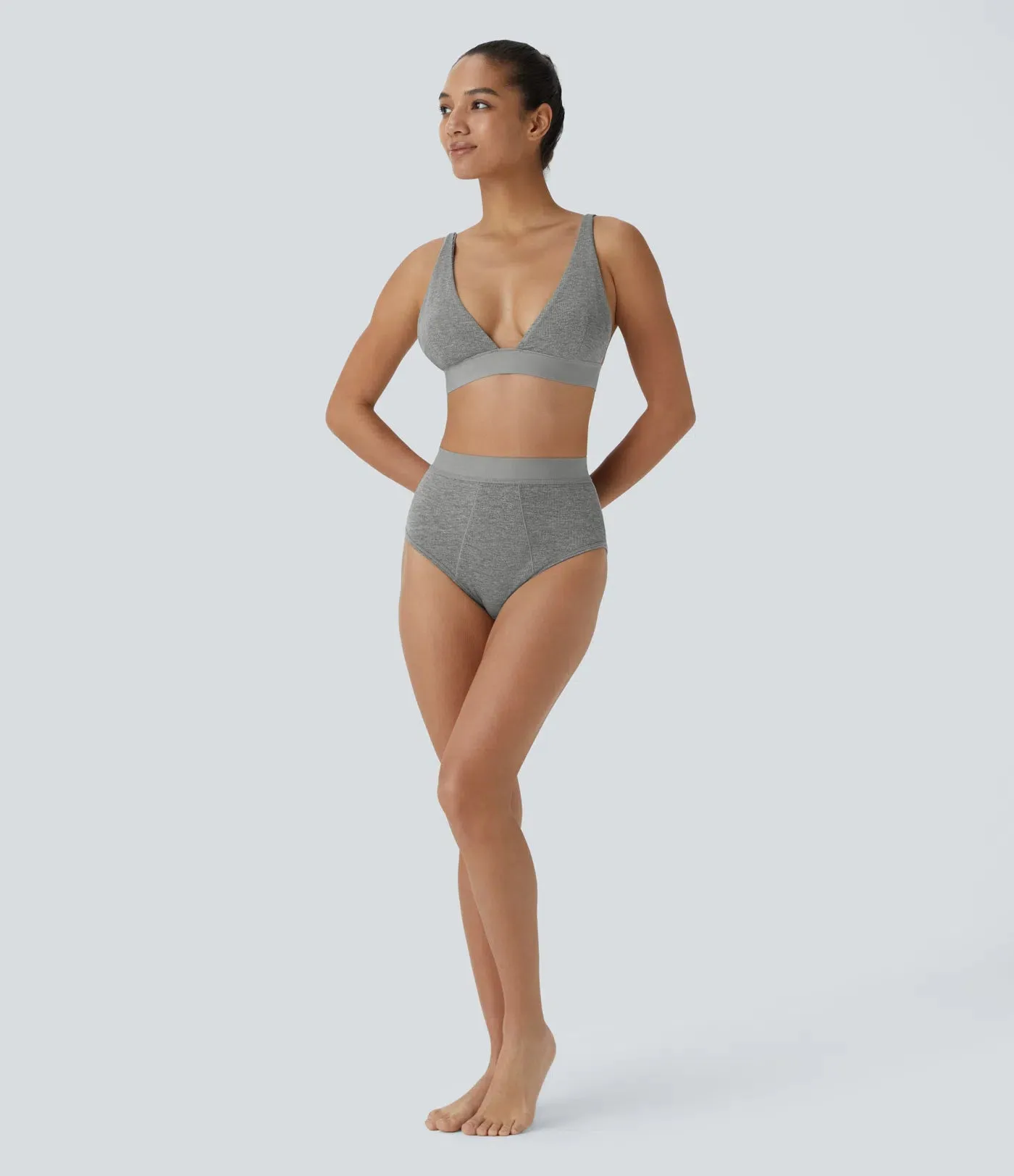 High-Stretch Skin-Friendly Adjustable Strap Lounge Bra | Comfort & Support