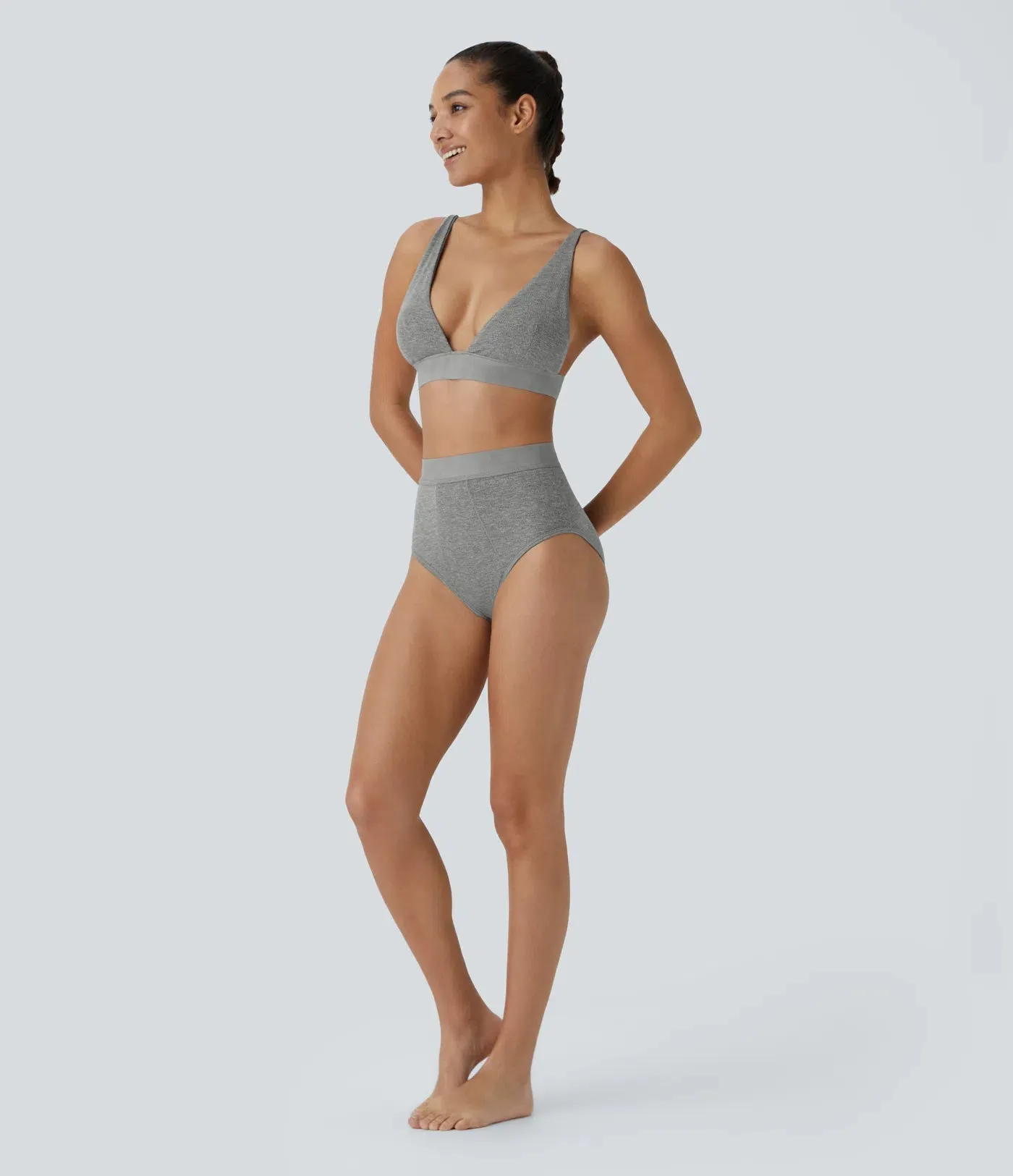 High-Stretch Skin-Friendly High-Waisted Lounge Panties | Soft & Comfortable