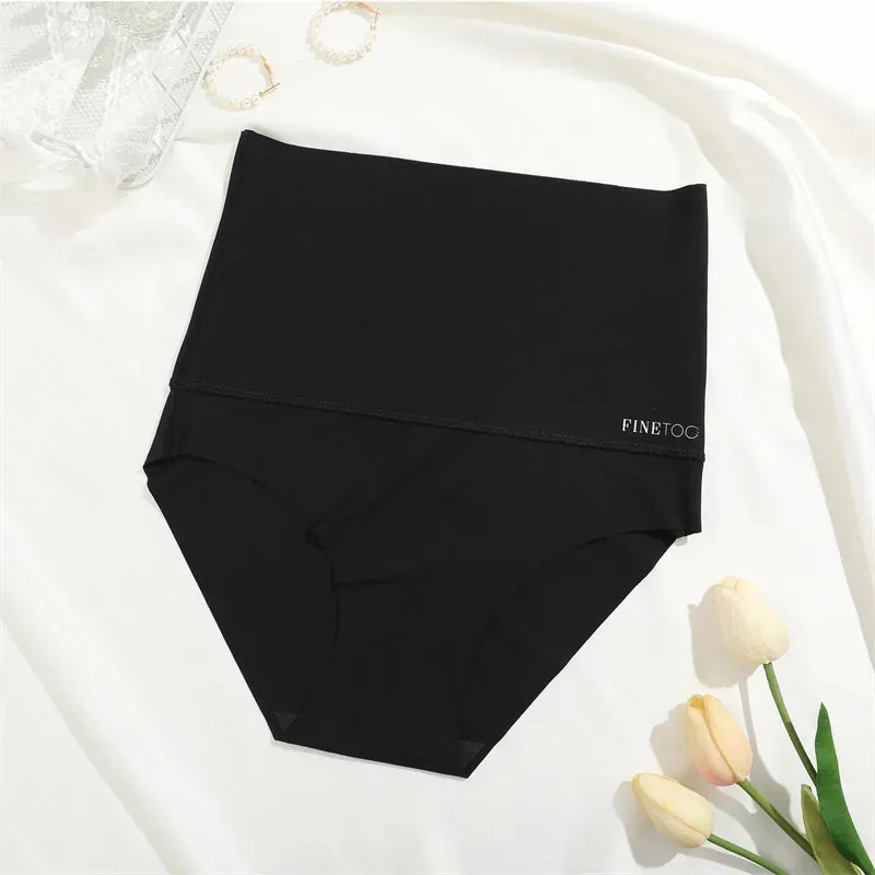 High Waist Elastic Shapewear Panties - Women's Sexy Briefs for Enhanced Silhouette