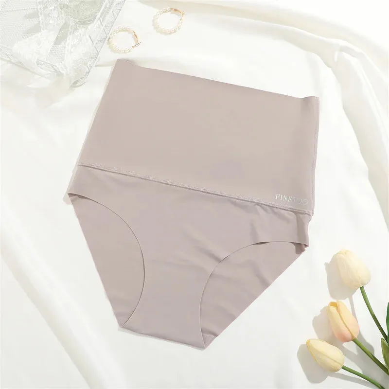High Waist Elastic Shapewear Panties - Women's Sexy Briefs for Enhanced Silhouette