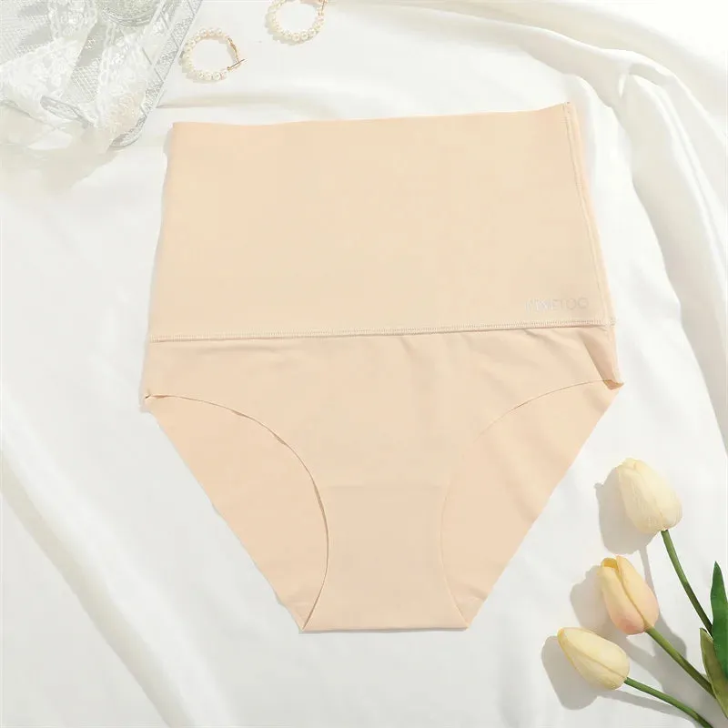 High Waist Elastic Shapewear Panties - Women's Sexy Briefs for Enhanced Silhouette