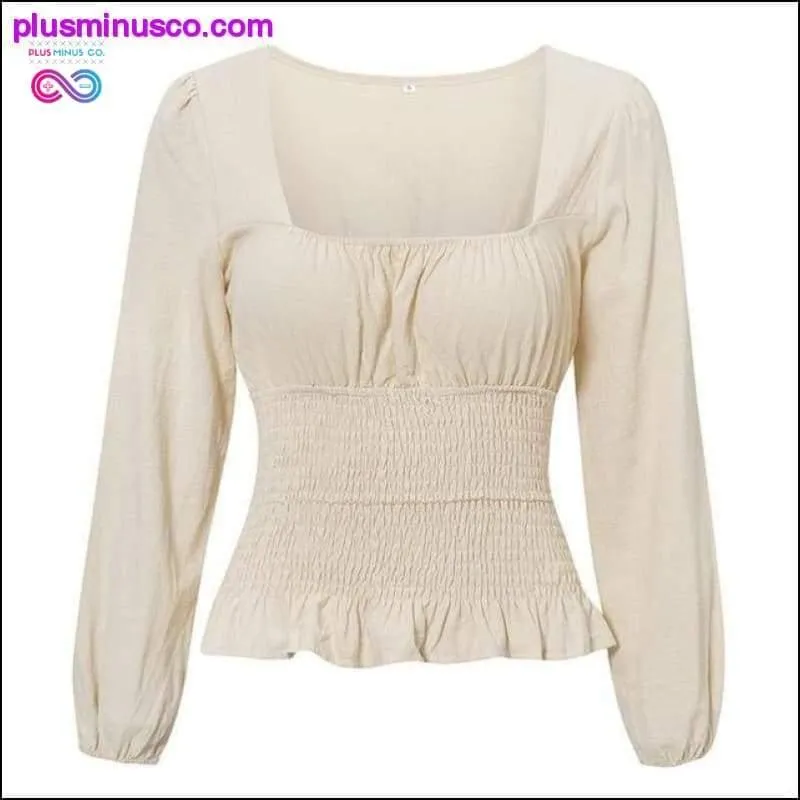 High Waist Twist Chic Crop Top Blouse wit Plus Sizes