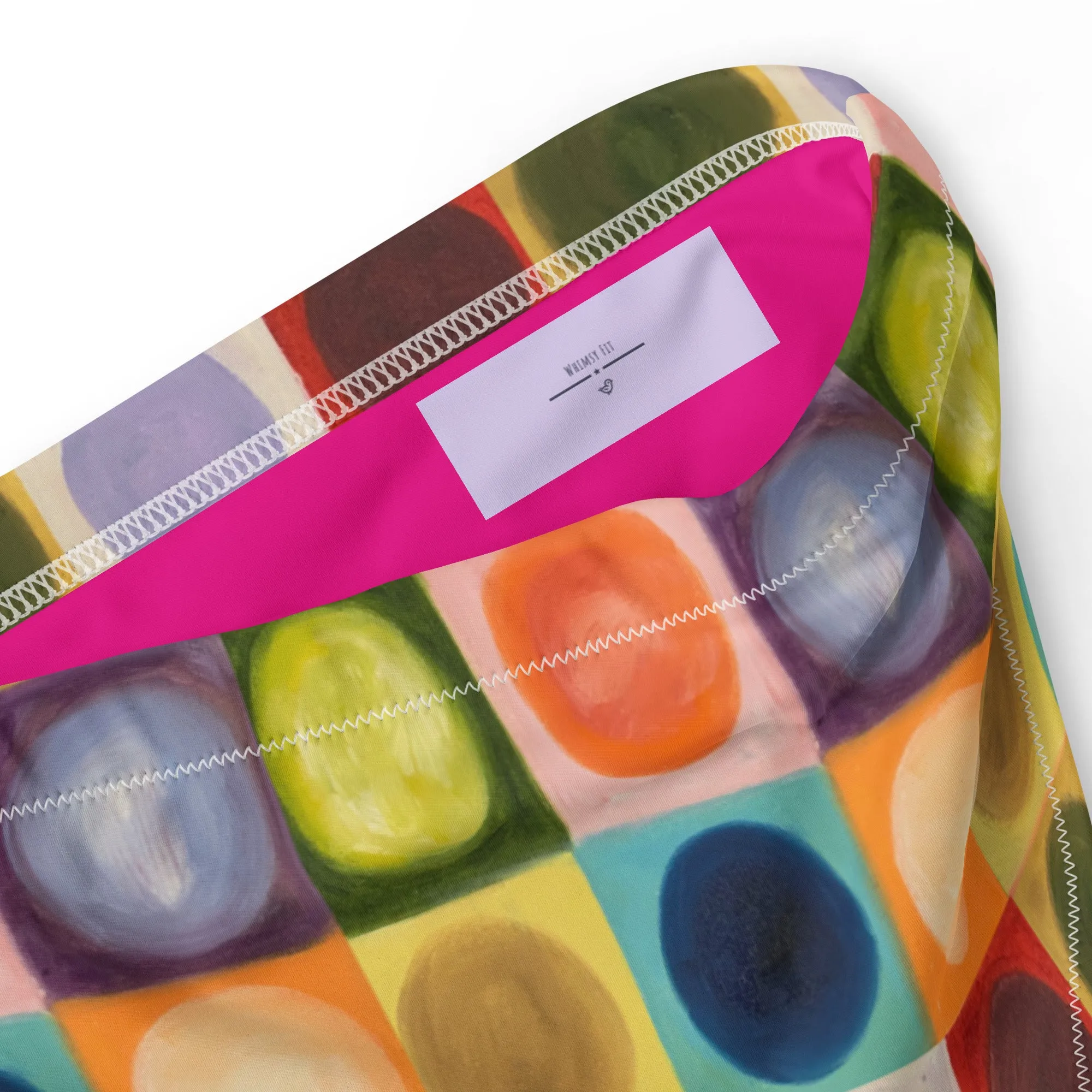 High-waisted bikini bottom "Circles"