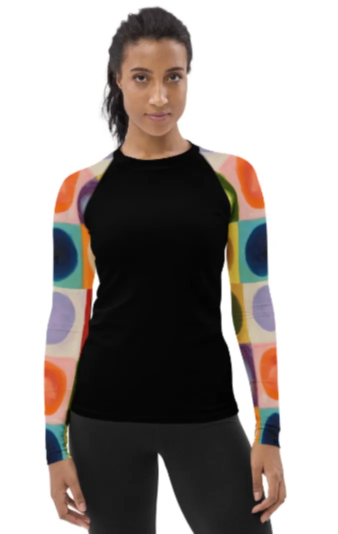 High-waisted bikini bottom "Circles"