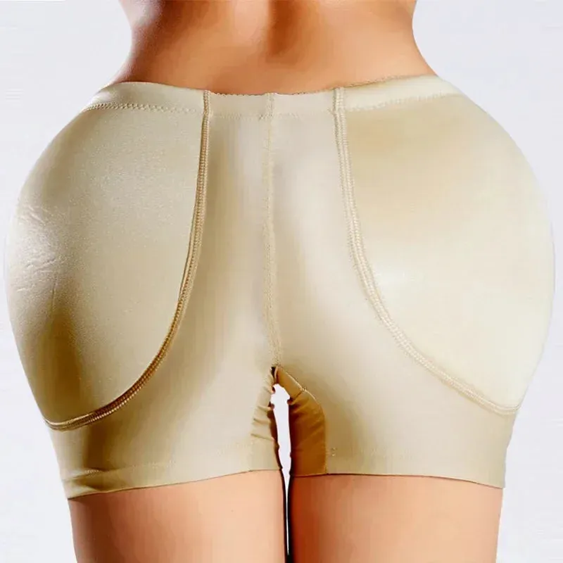 High-Waisted Padded Butt Lifting Shorts – Seamless Hip Enhancer Shapewear for Women