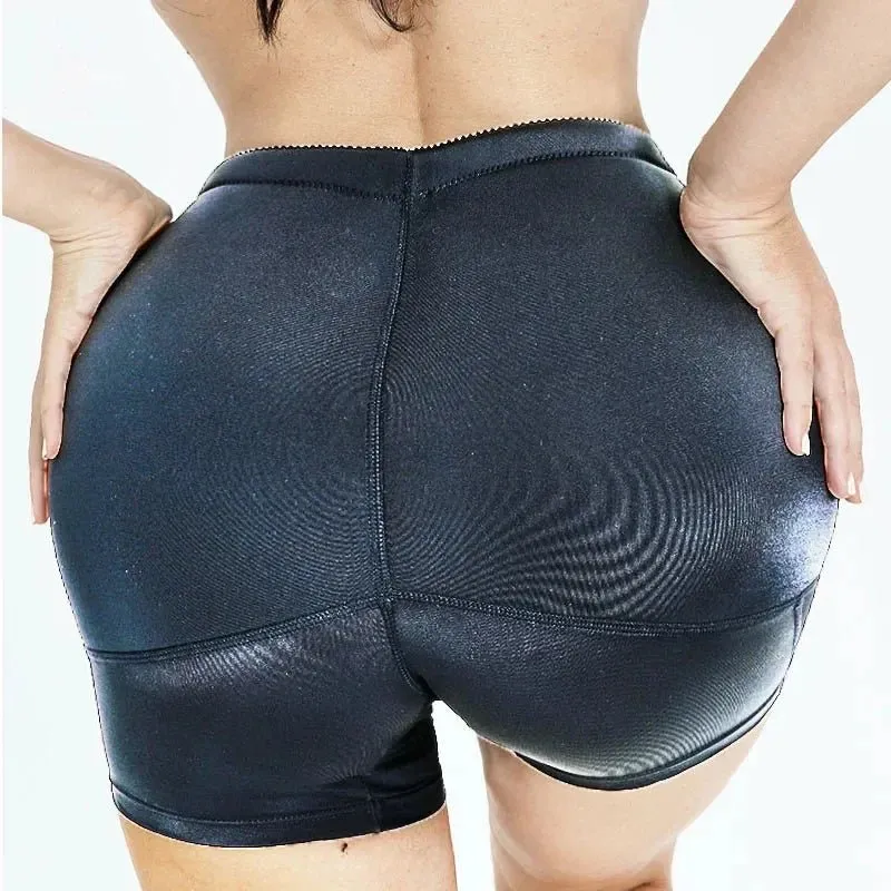 High-Waisted Padded Butt Lifting Shorts – Seamless Hip Enhancer Shapewear for Women