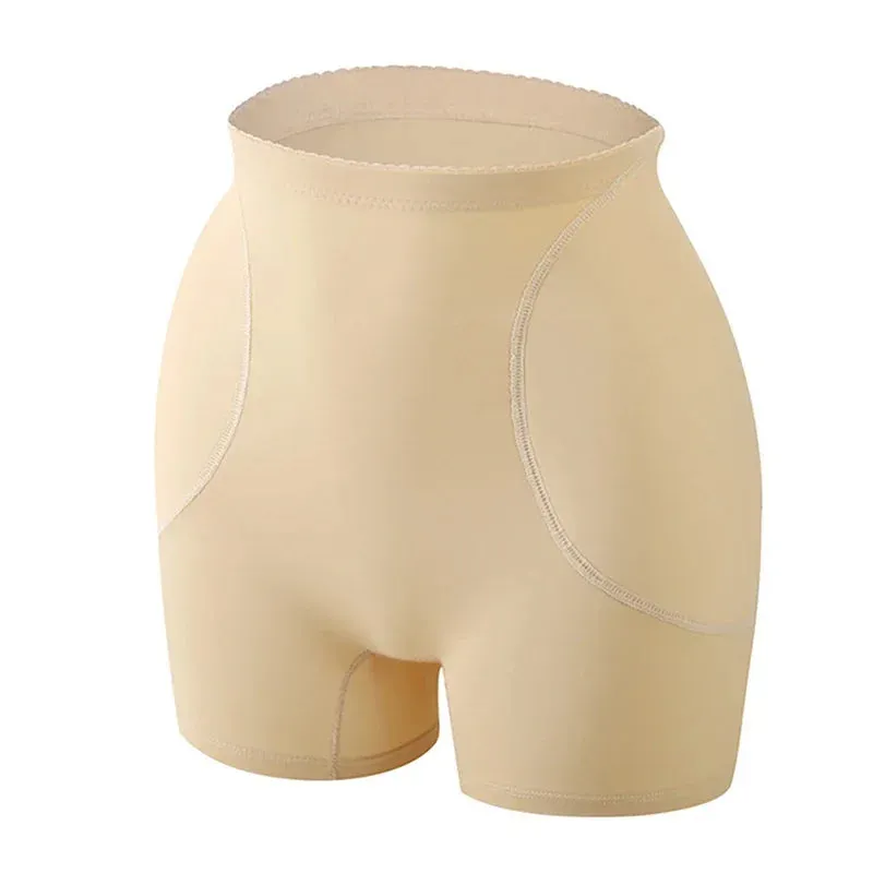 High-Waisted Padded Butt Lifting Shorts – Seamless Hip Enhancer Shapewear for Women