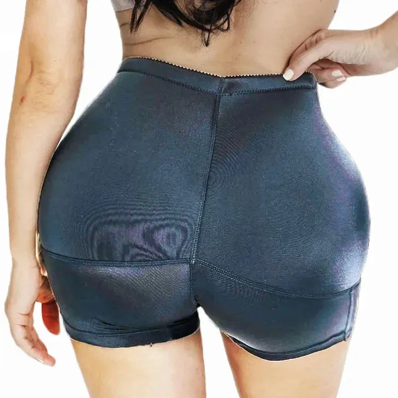 High-Waisted Padded Butt Lifting Shorts – Seamless Hip Enhancer Shapewear for Women