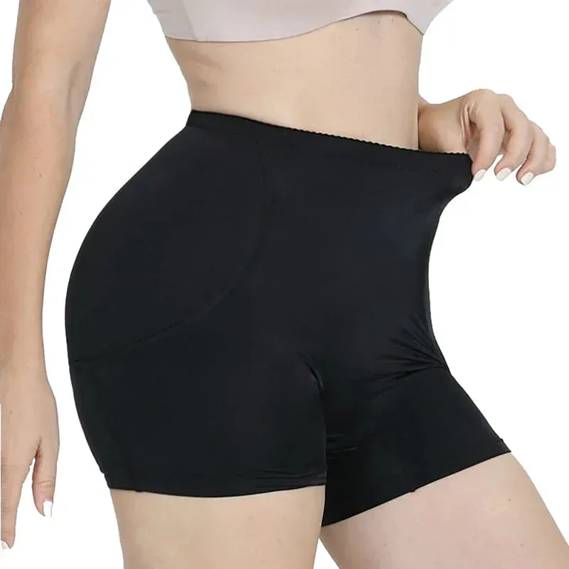 High-Waisted Padded Butt Lifting Shorts – Seamless Hip Enhancer Shapewear for Women