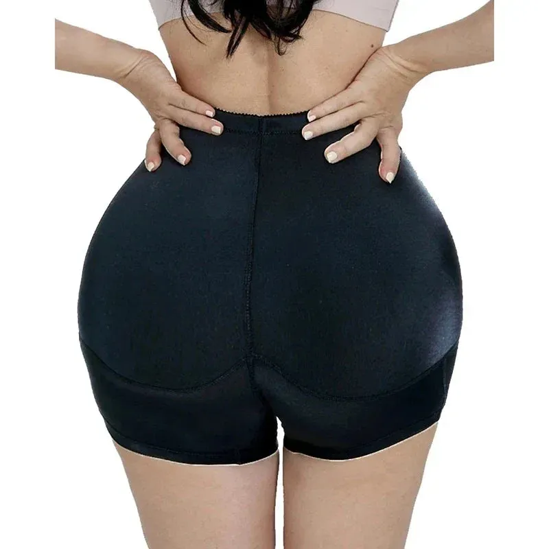 High-Waisted Padded Butt Lifting Shorts – Seamless Hip Enhancer Shapewear for Women