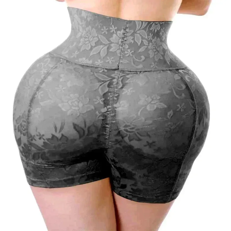 High-Waisted Padded Butt Lifting Shorts – Seamless Hip Enhancer Shapewear for Women