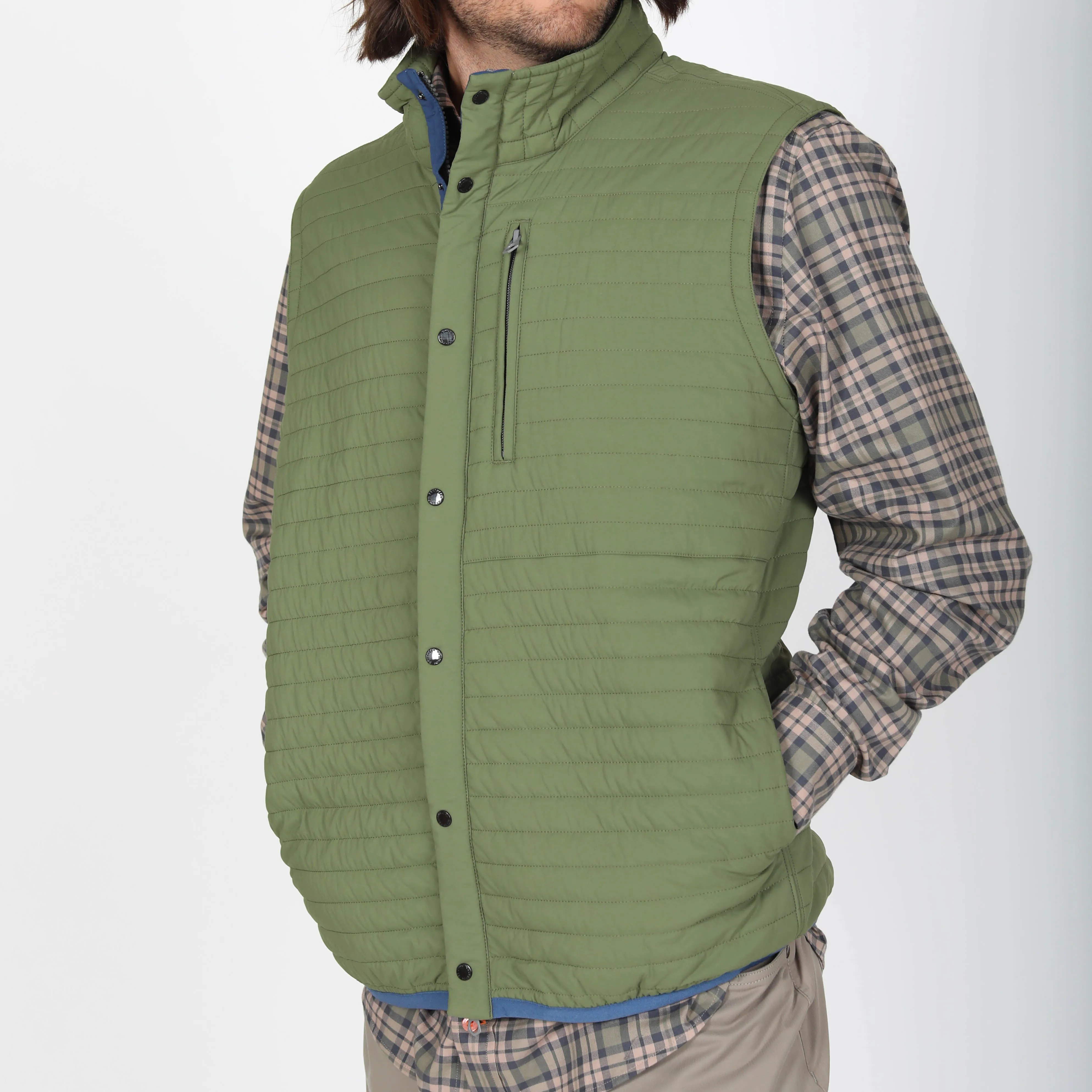 Hinton Vest- Green Final Sale