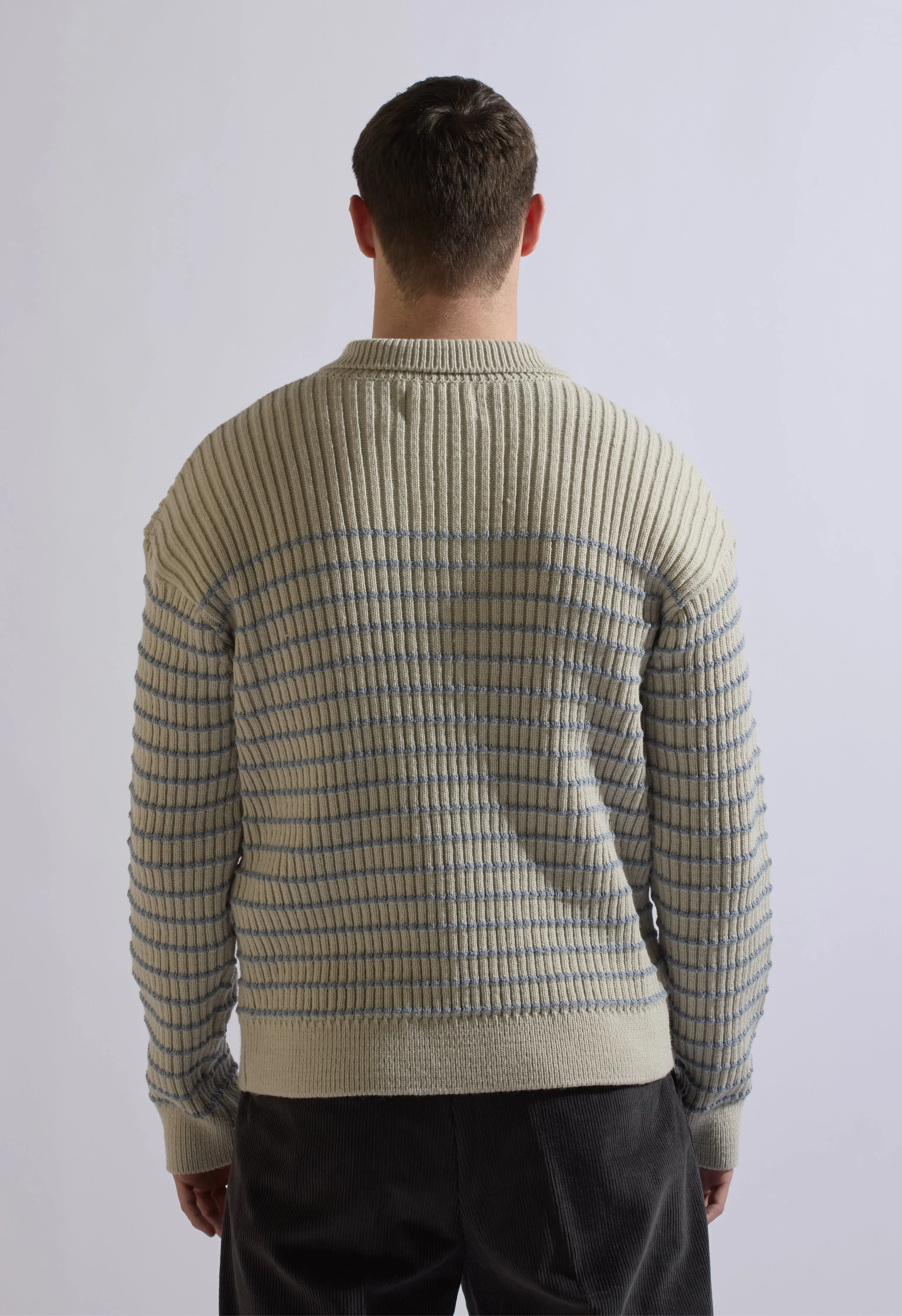 Hudson Half-Zip Sweater in Grey