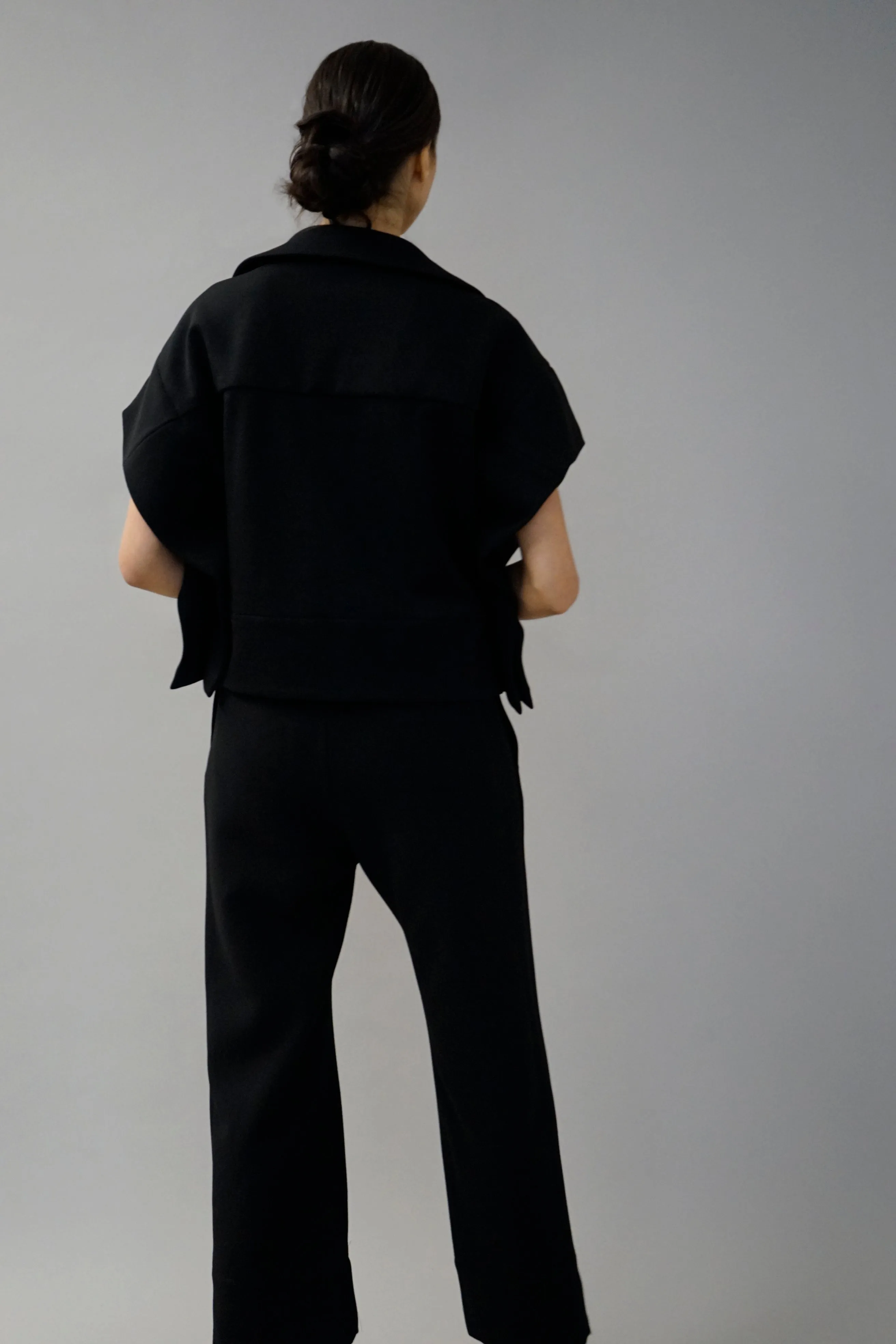 Hugo Black Boxy Modern Polo Top