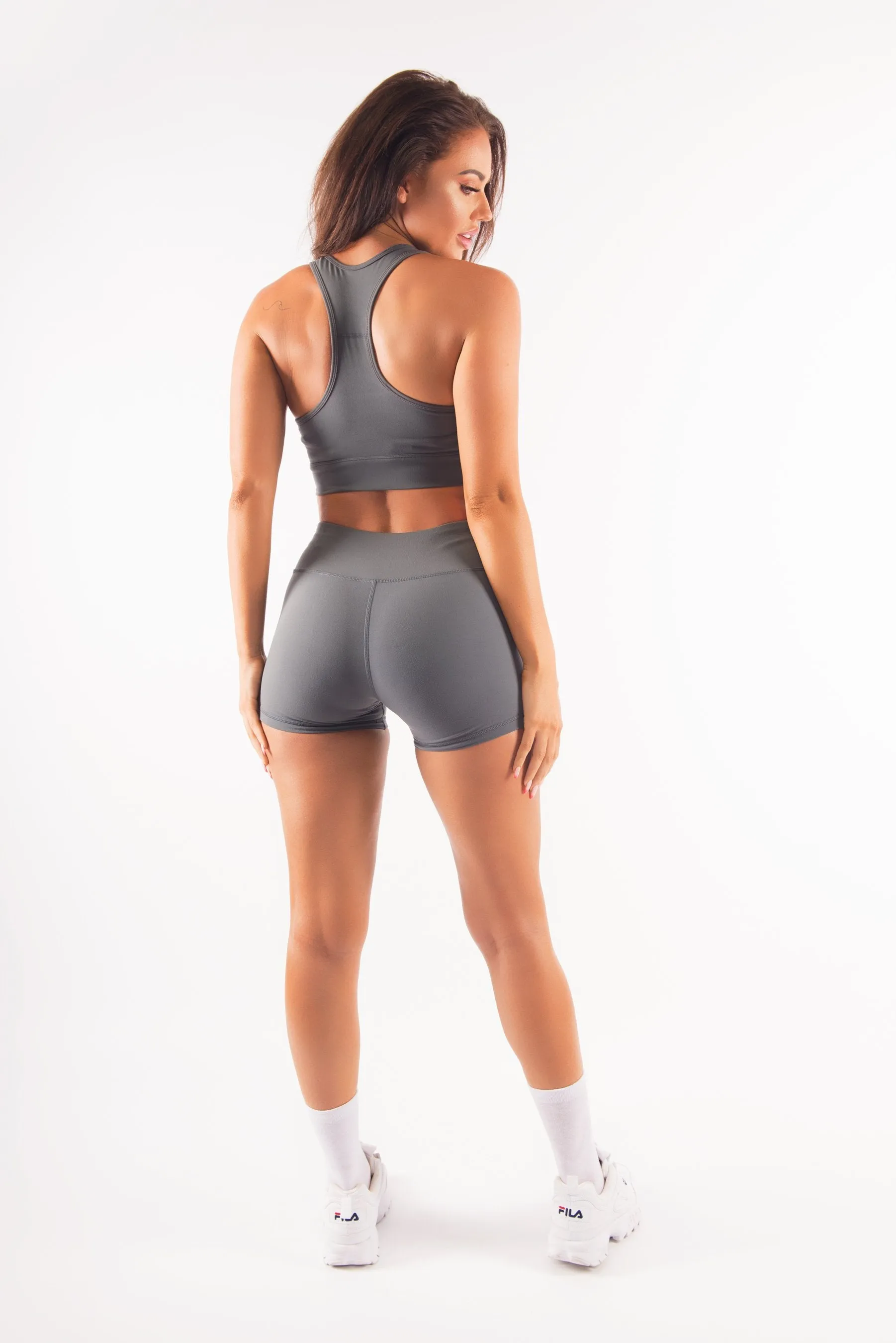 HYPED BOOTY SHORTS - CHARCOAL