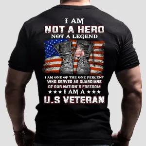 I Am A U.S Veteran 2D Black Tshirt 2, Nvc97
