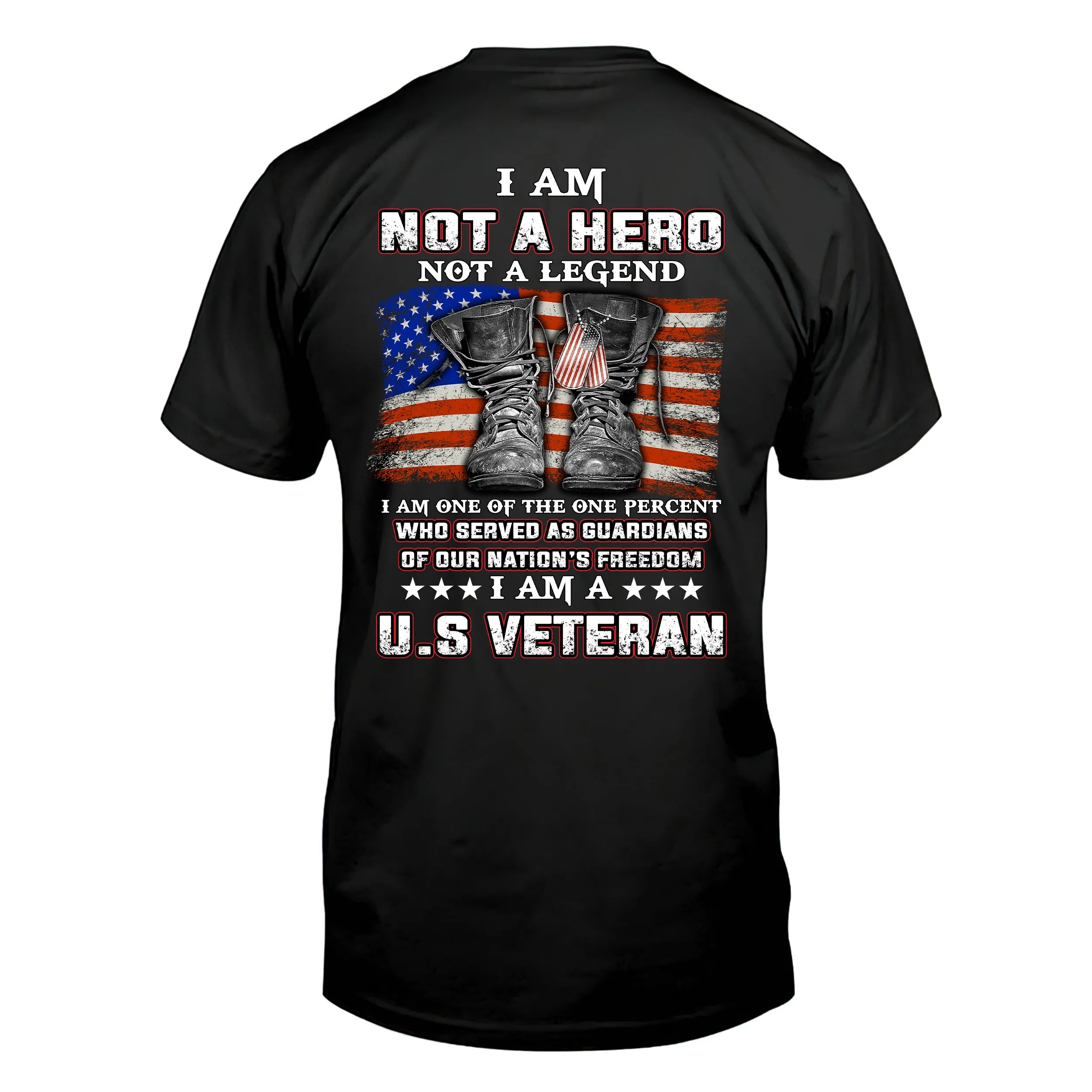 I Am A U.S Veteran 2D Black Tshirt 2, Nvc97