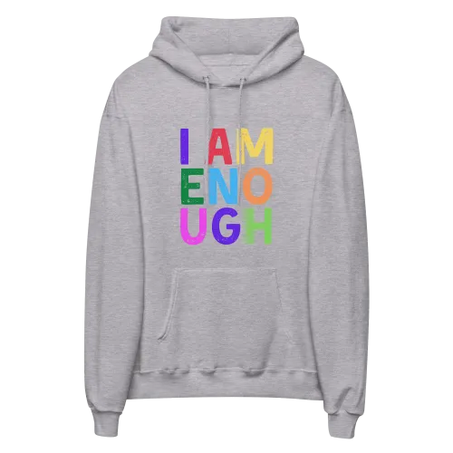I AM ENOUGH COLOR BLOCK Inspirational Mental Health Hoodie for Men