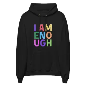 I AM ENOUGH COLOR BLOCK Inspirational Mental Health Hoodie for Men