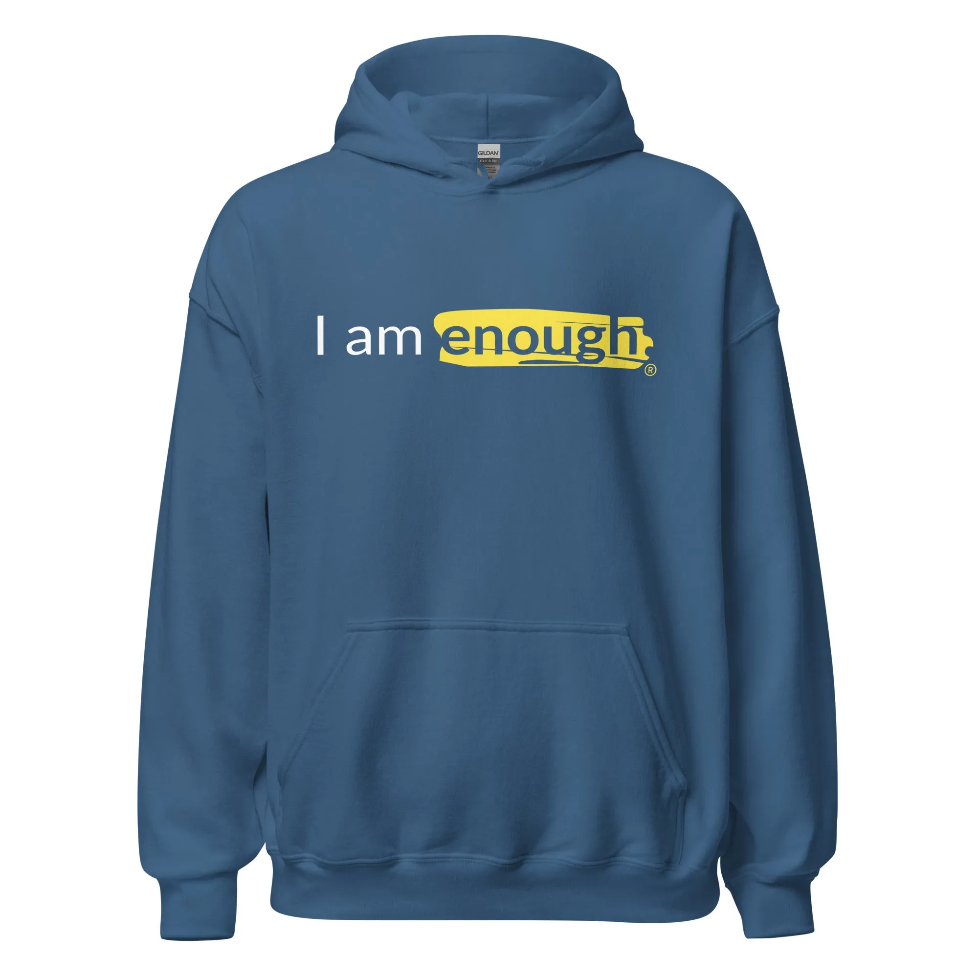 I AM ENOUGH ORIGINAL Inspirational Mental Health Message Hoodie Men