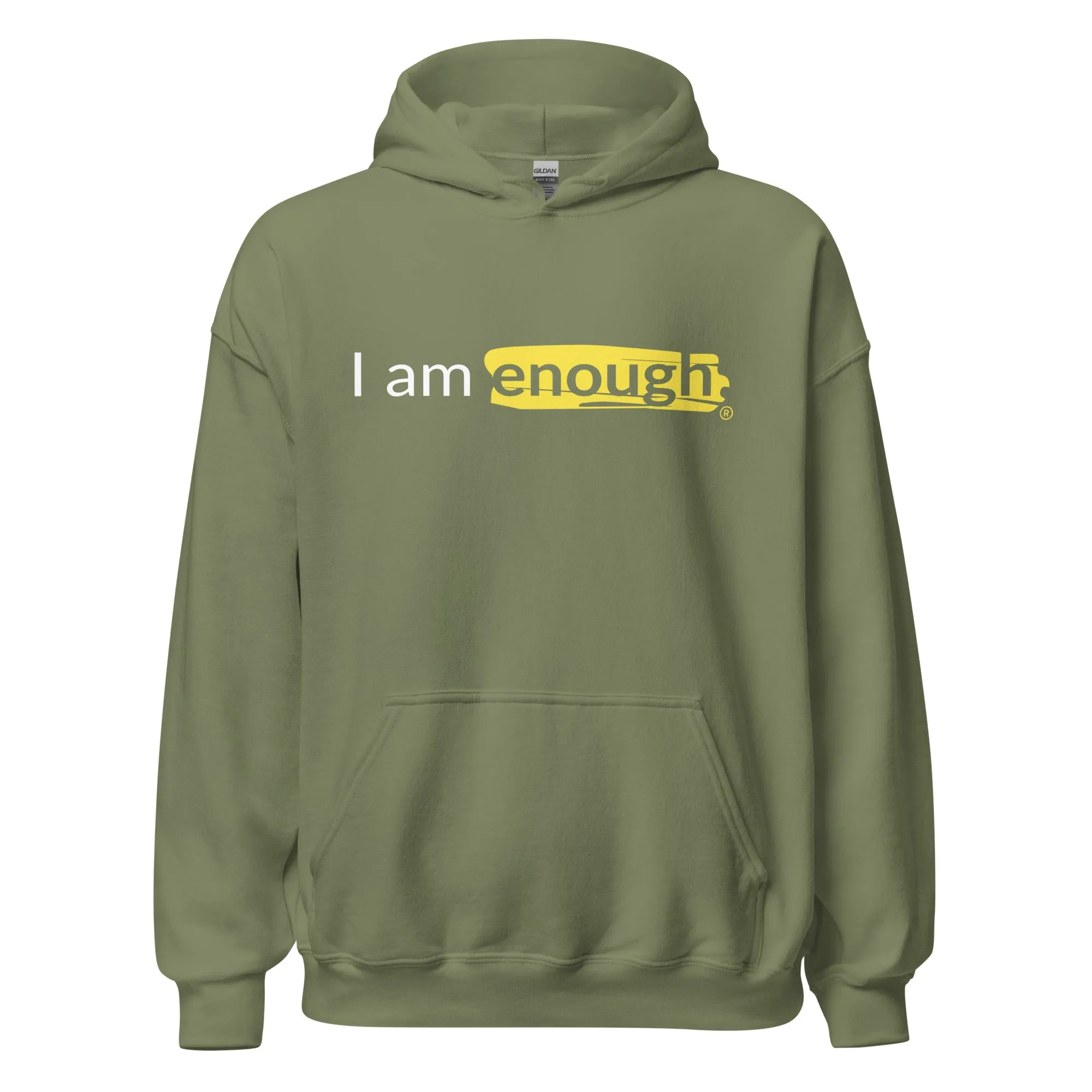 I AM ENOUGH ORIGINAL Inspirational Mental Health Message Hoodie Men