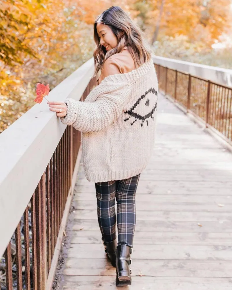 I See You Chunky Cardigan - Stone