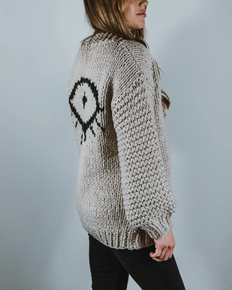 I See You Chunky Cardigan - Stone