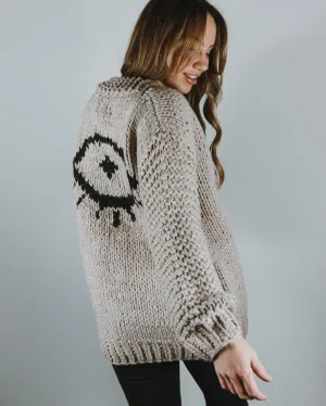 I See You Chunky Cardigan - Stone