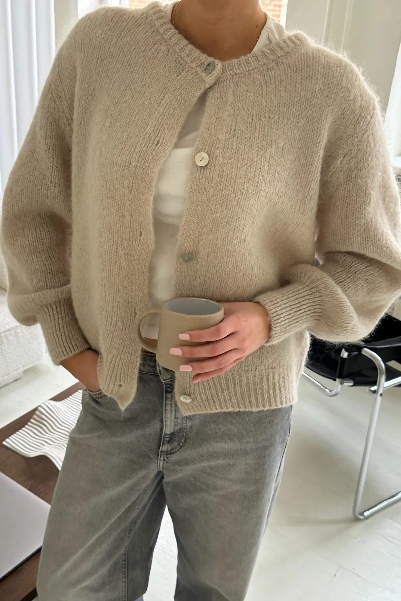 IdaIC Cardigan (Forudbestilling lev. uge 10) - Beige