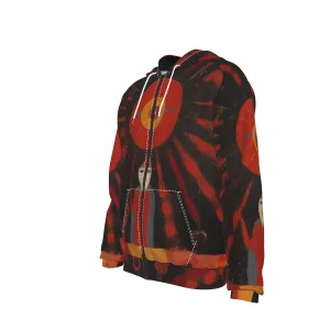 In the Rays  Zip Up Hoodie With Pocket