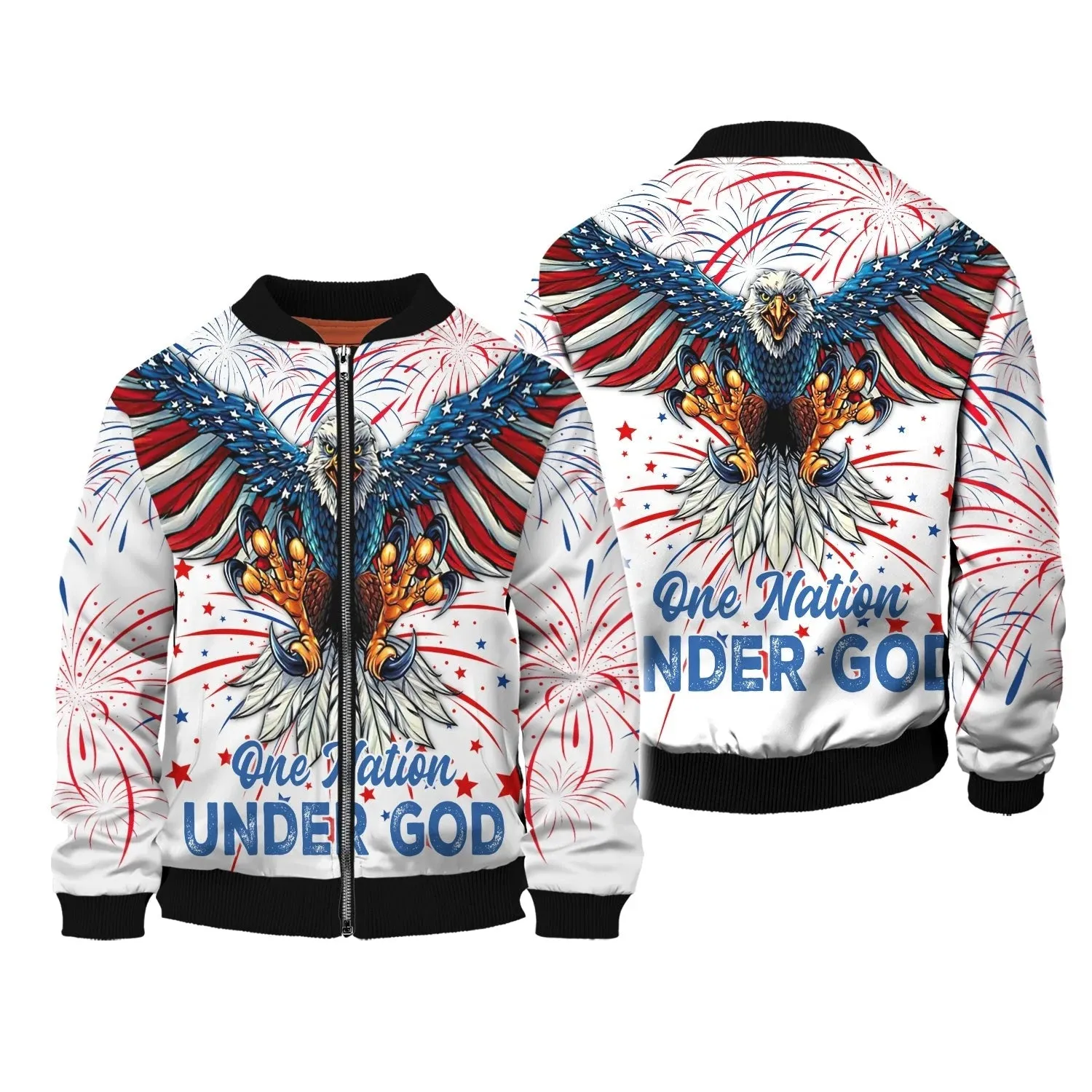 Independence Day Is Coming Ealge One Nation Under God 3D Full Print