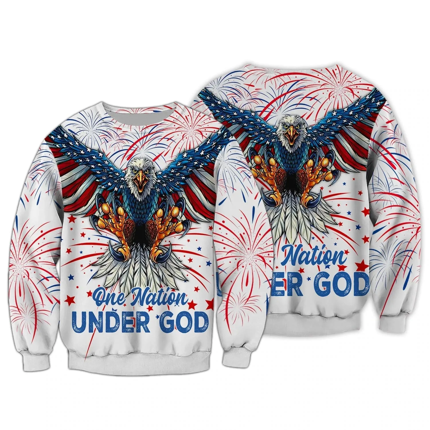 Independence Day Is Coming Ealge One Nation Under God 3D Full Print