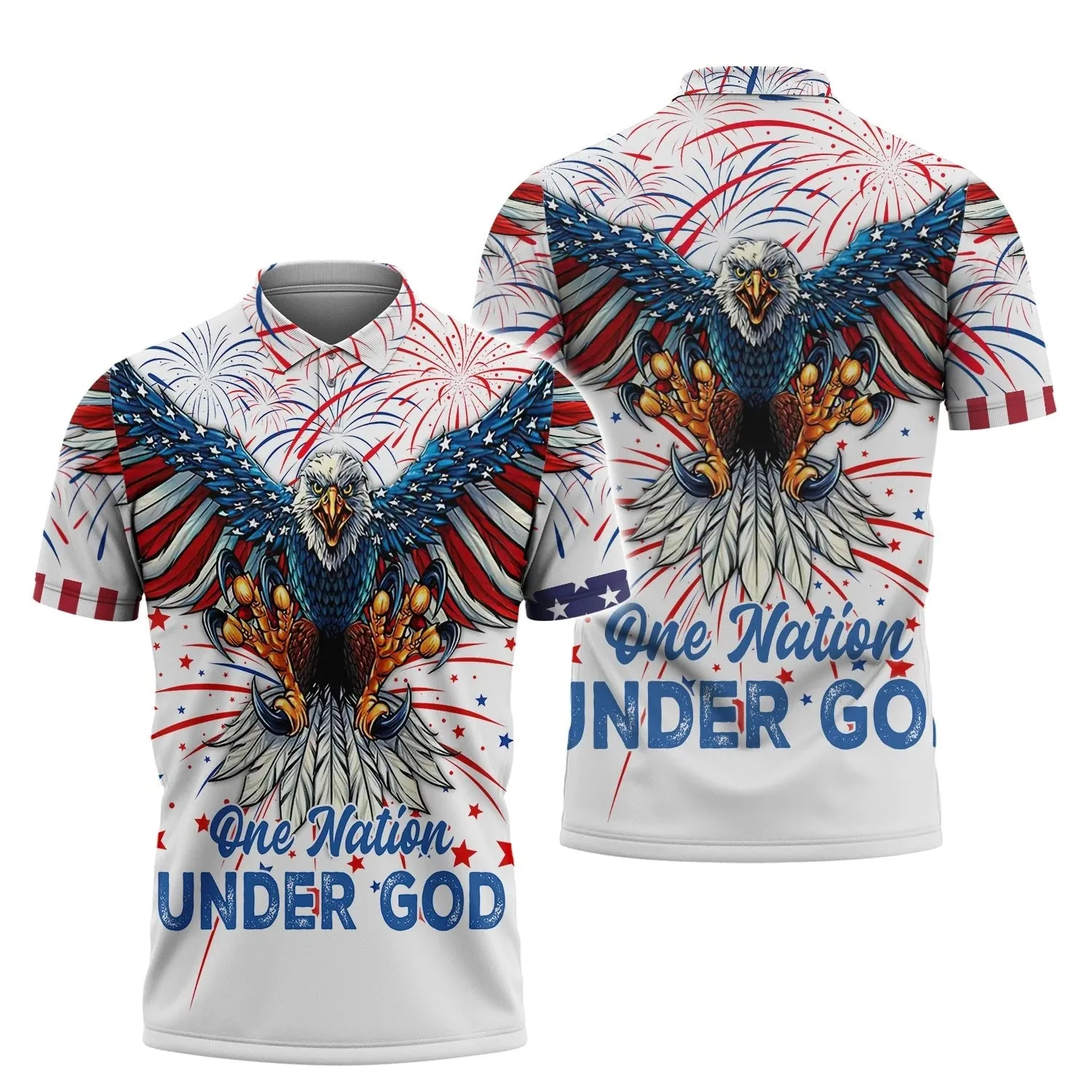 Independence Day Is Coming Ealge One Nation Under God 3D Full Print