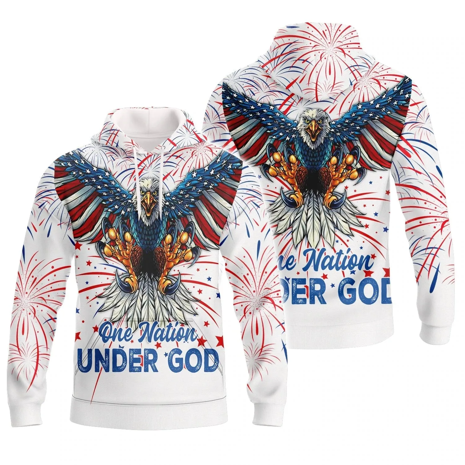 Independence Day Is Coming Ealge One Nation Under God 3D Full Print