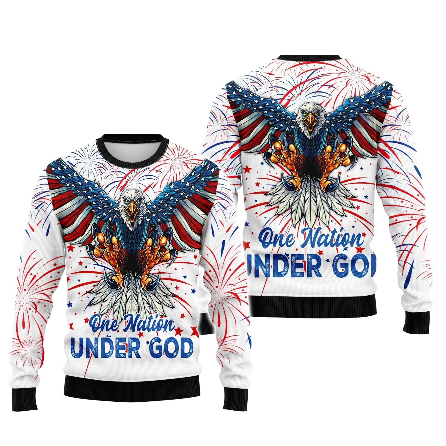 Independence Day Is Coming Ealge One Nation Under God 3D Full Print