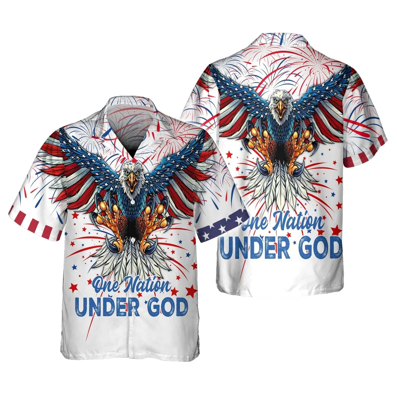 Independence Day Is Coming Ealge One Nation Under God 3D Full Print