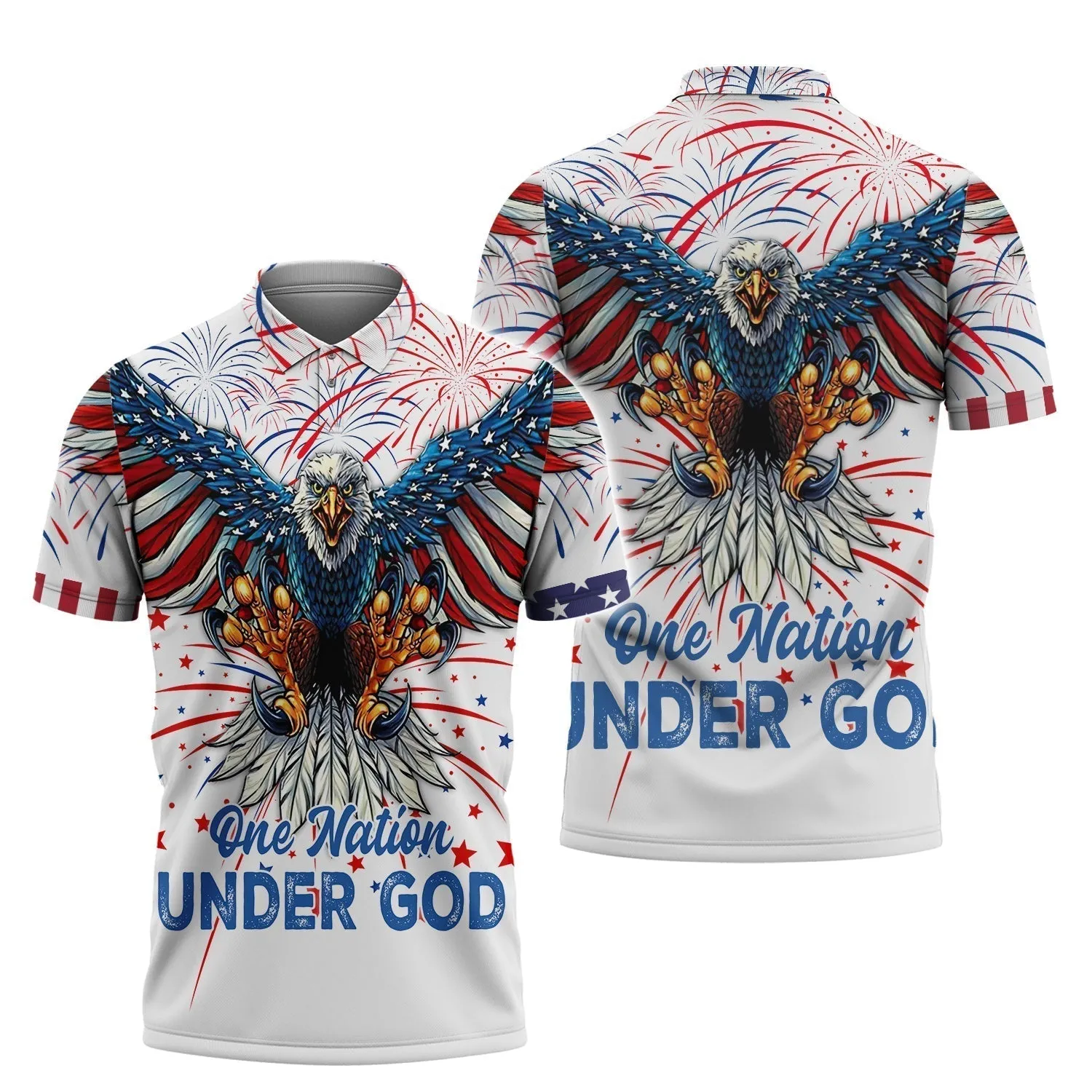 Independence Day Is Coming Ealge One Nation Under God  3D Hoodie Full Print