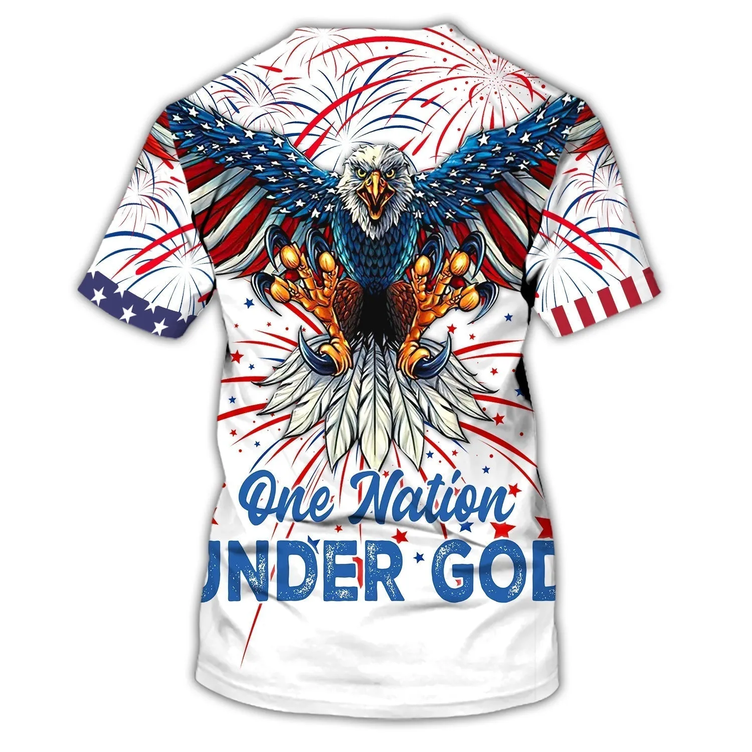Independence Day Is Coming Ealge One Nation Under God  3D Hoodie Full Print