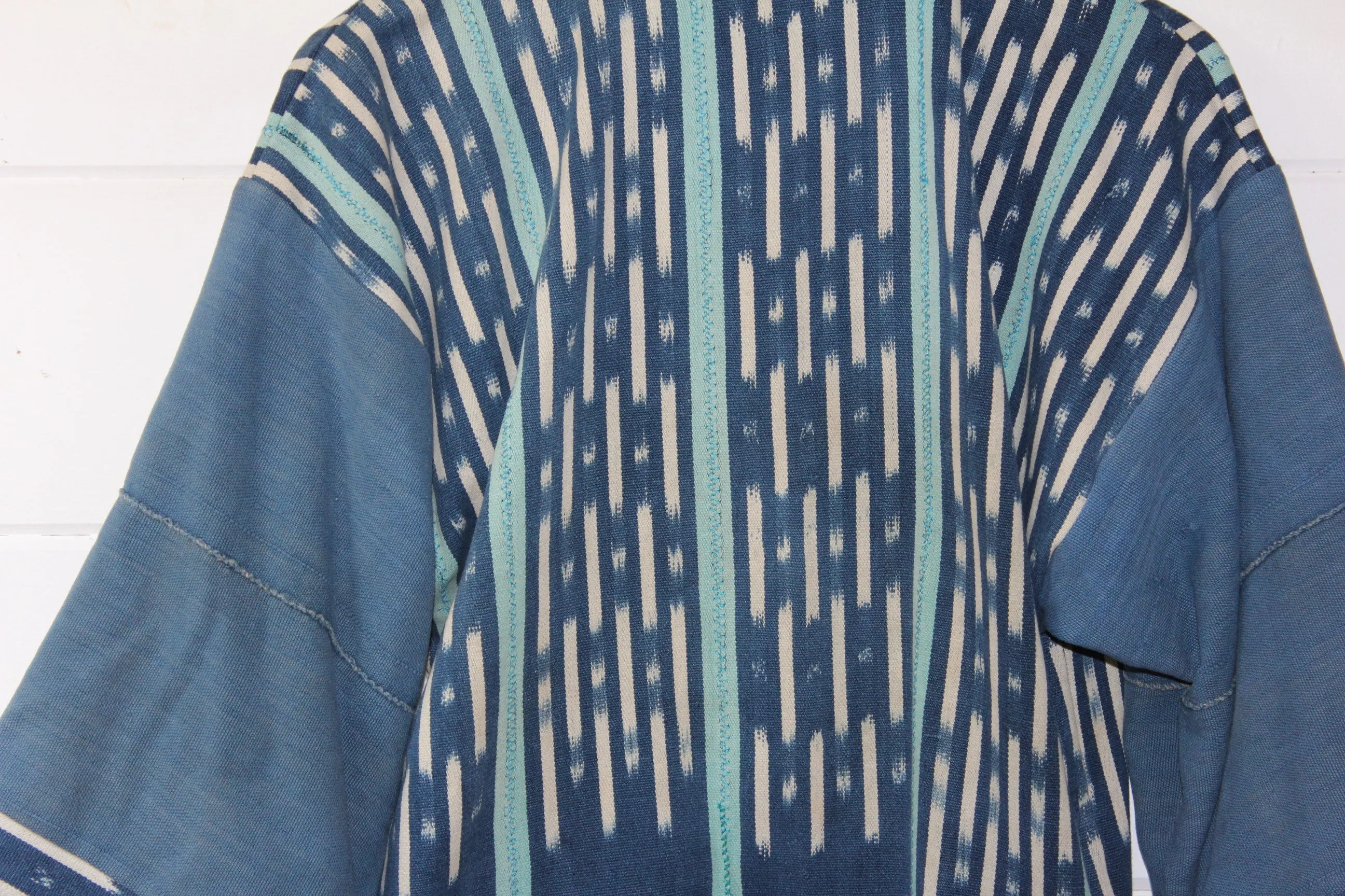Indigo Ikat Haori Jacket