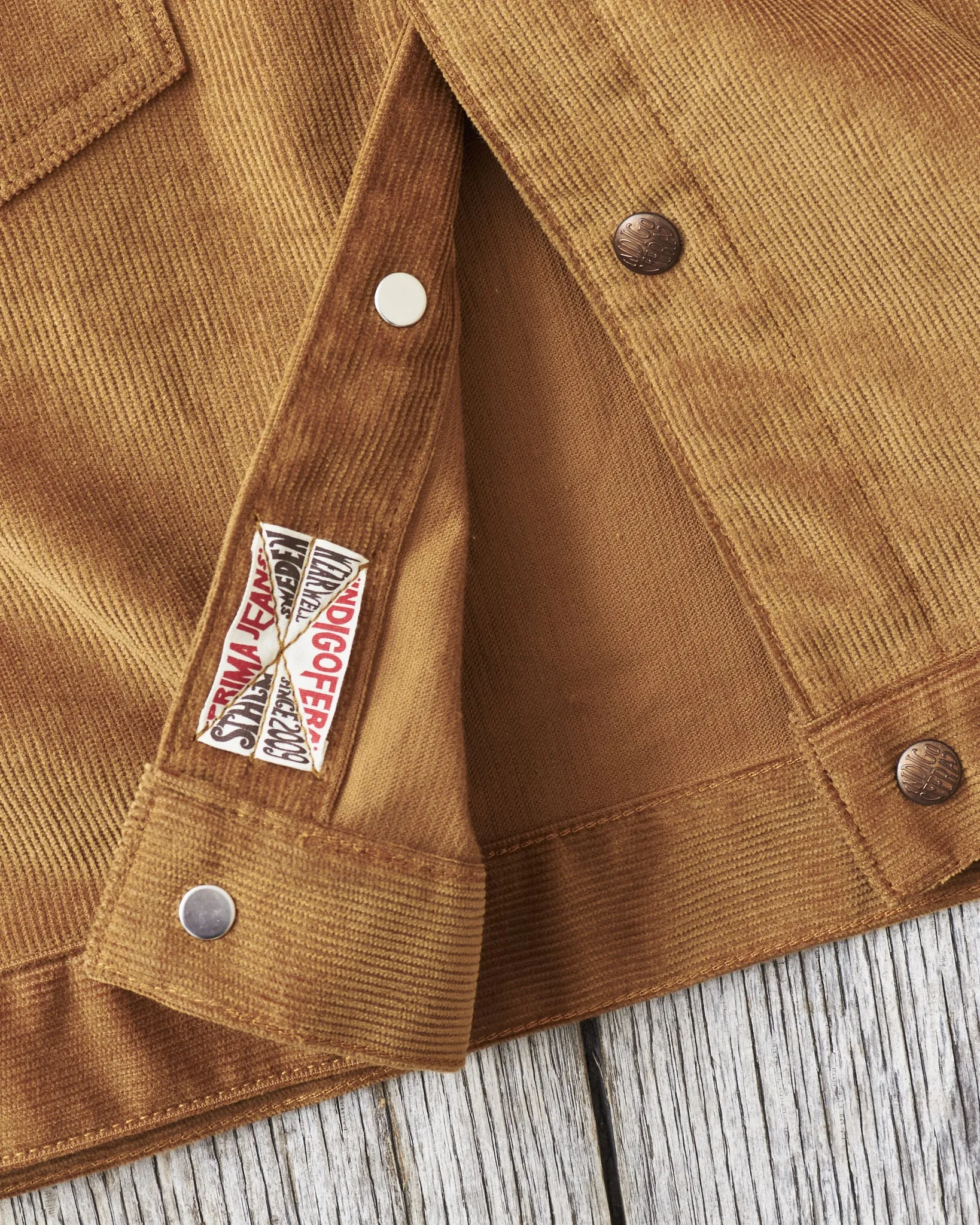Indigofera Cooper Jacket Corduroy Gold