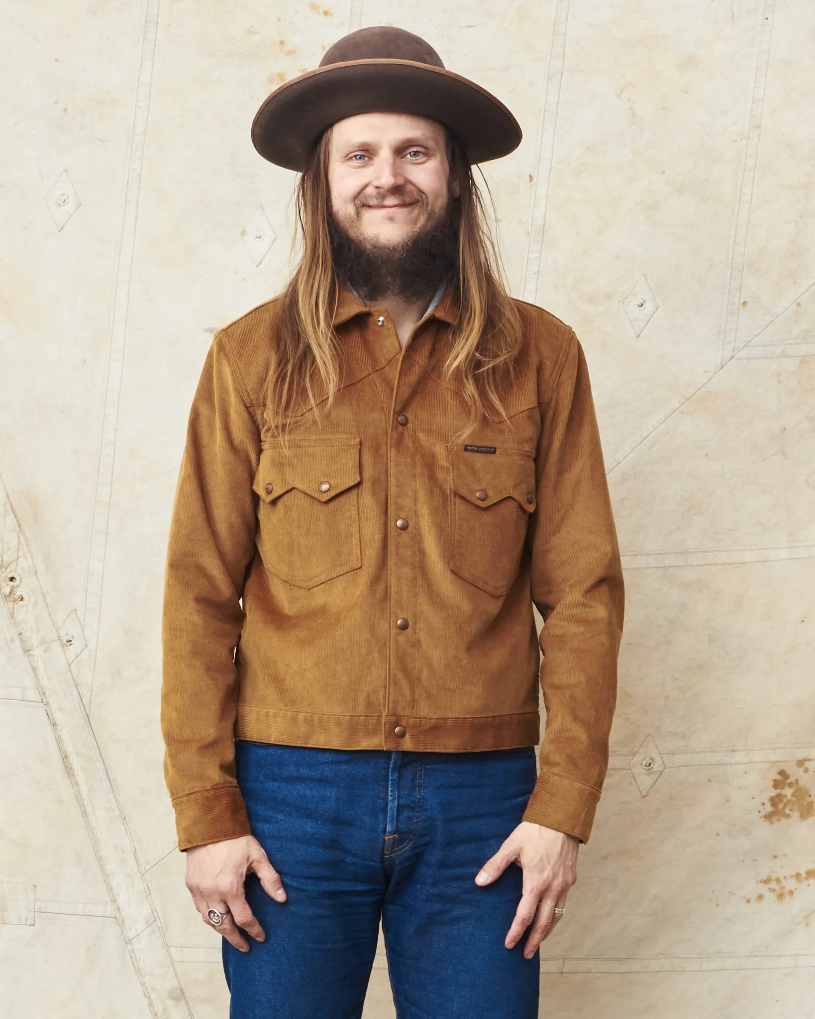 Indigofera Cooper Jacket Corduroy Gold