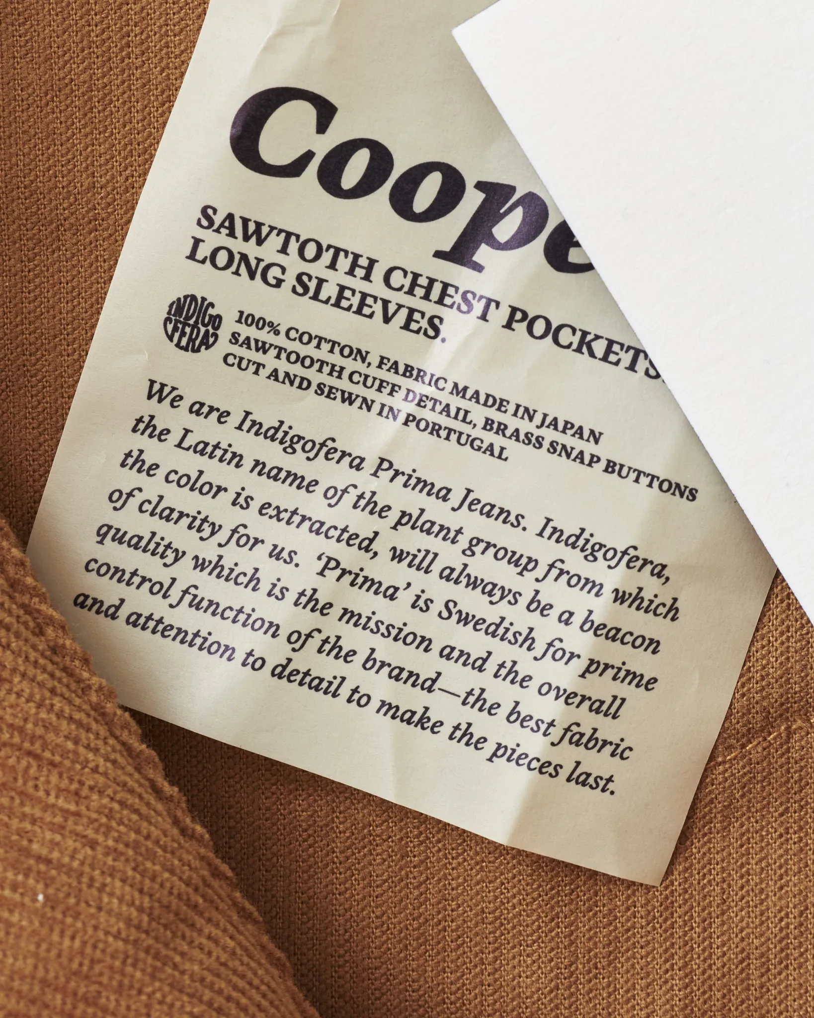 Indigofera Cooper Jacket Corduroy Gold