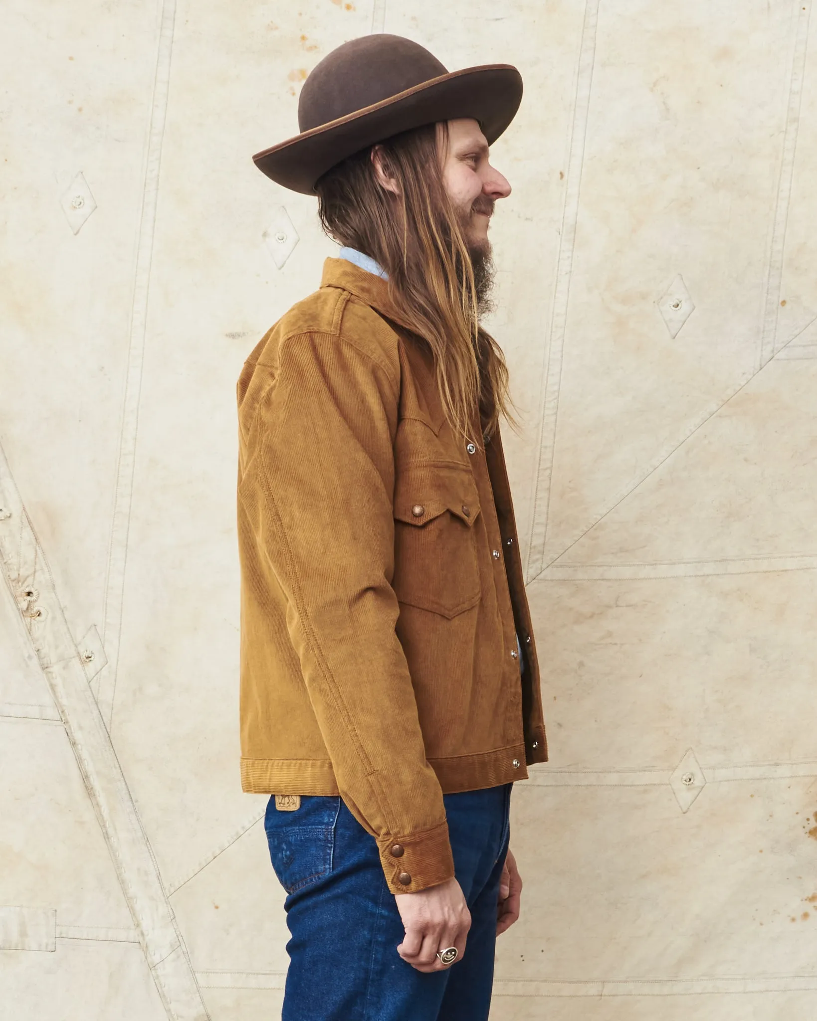 Indigofera Cooper Jacket Corduroy Gold