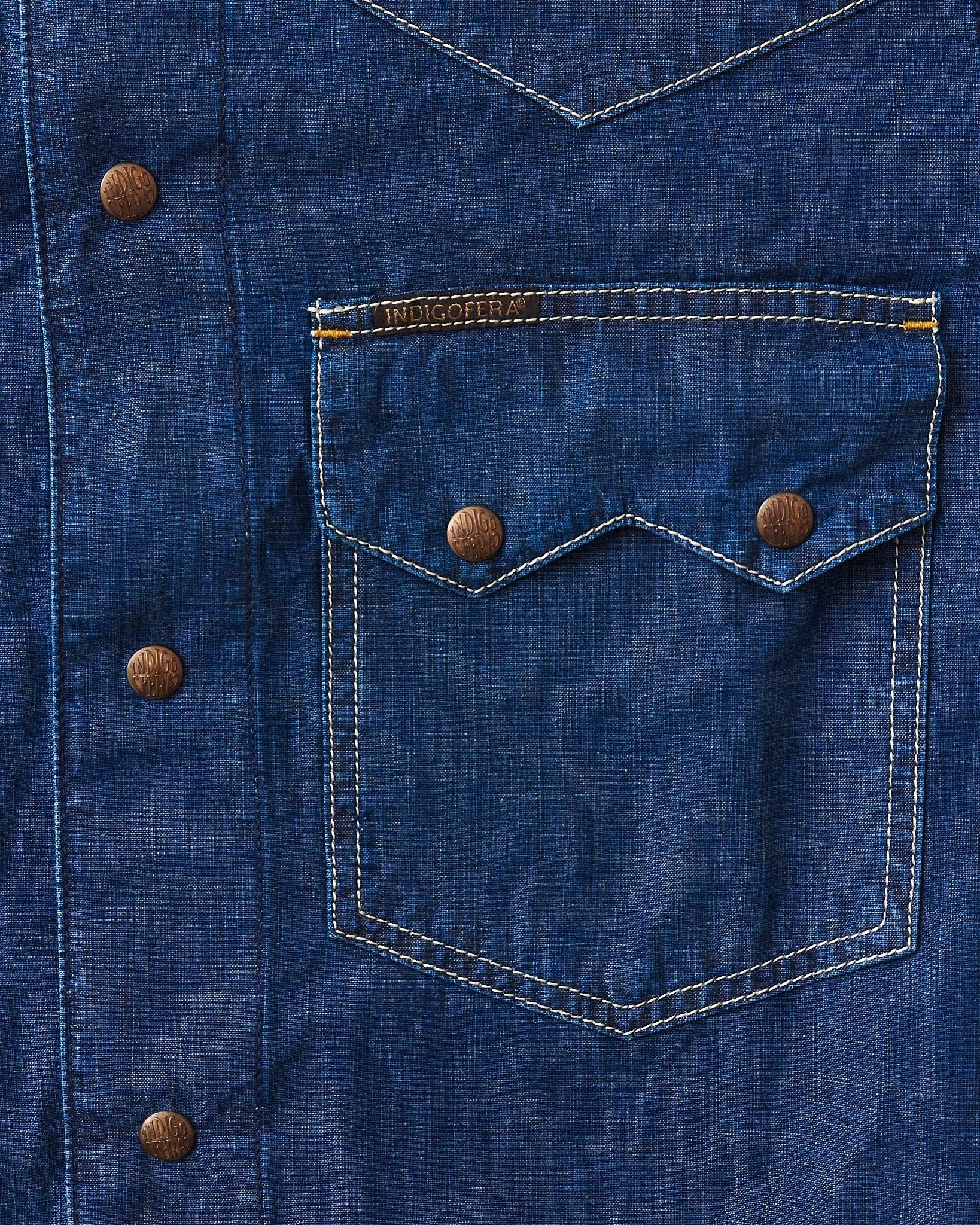 Indigofera Cooper Shirt Military Chambray