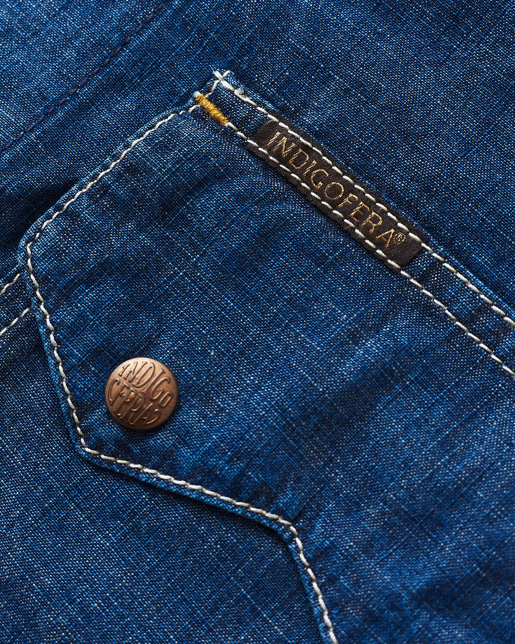 Indigofera Cooper Shirt Military Chambray