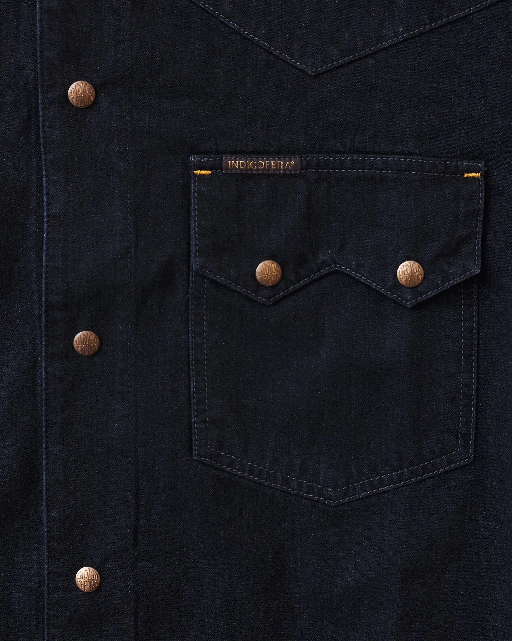 Indigofera Cooper Soot Black Rinsed Denim Jacket