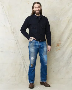 Indigofera Cooper Soot Black Rinsed Denim Jacket