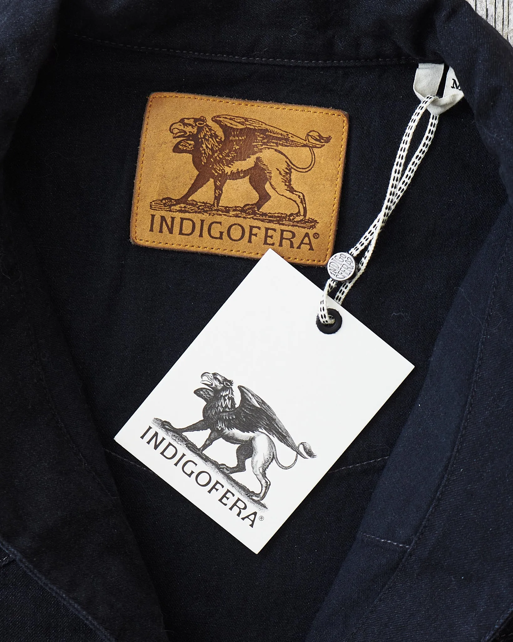 Indigofera Cooper Soot Black Rinsed Denim Jacket
