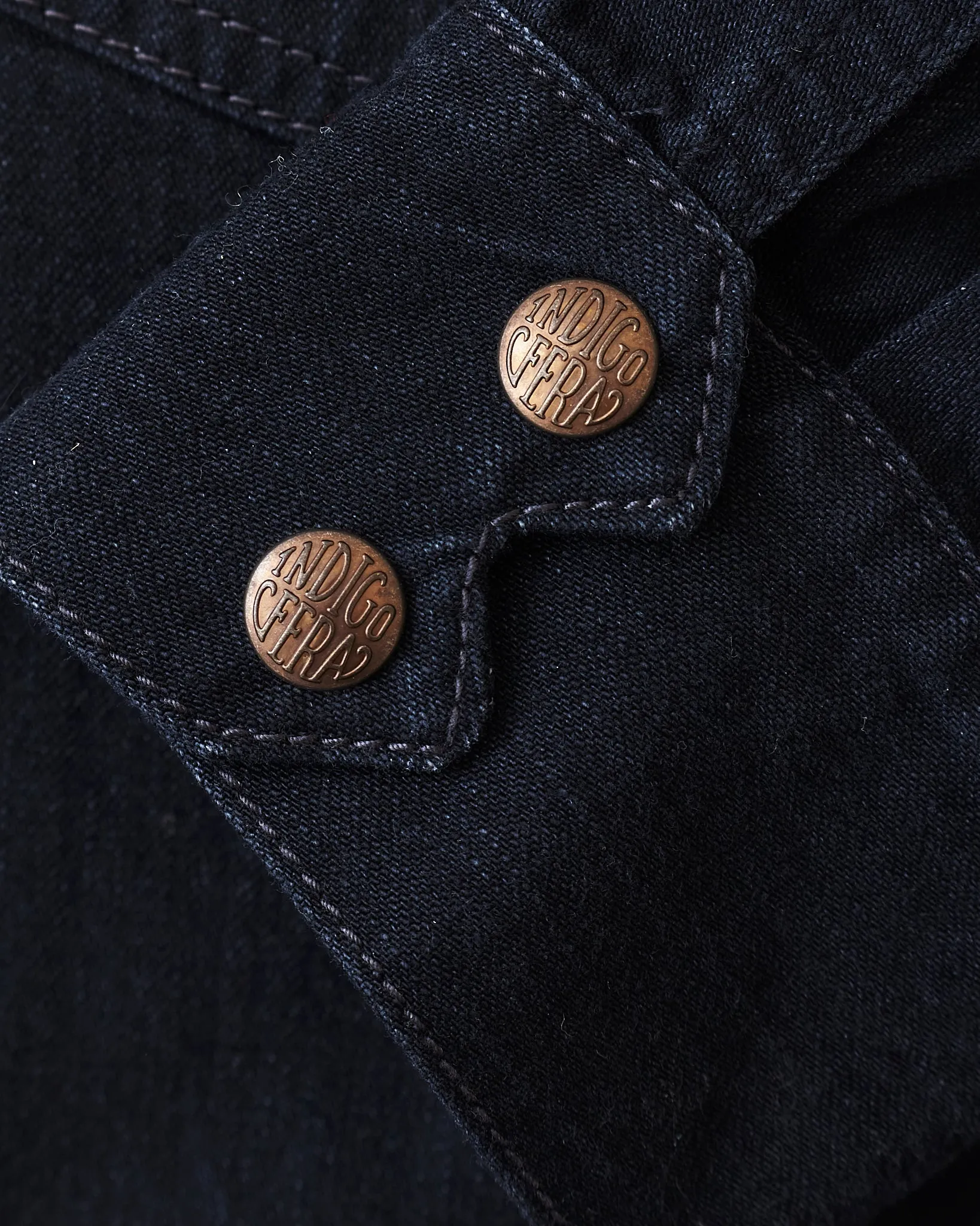 Indigofera Cooper Soot Black Rinsed Denim Jacket