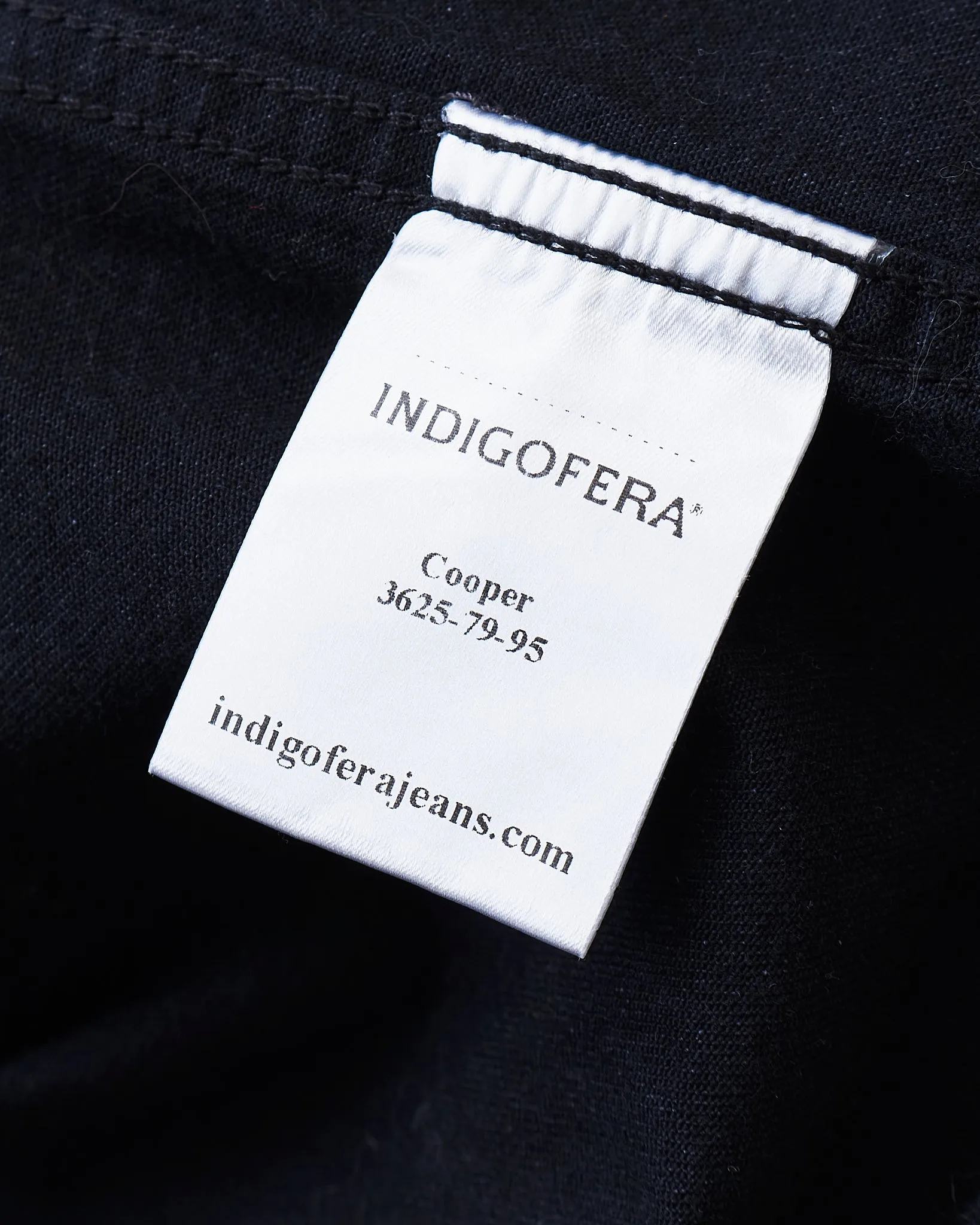 Indigofera Cooper Soot Black Rinsed Denim Jacket